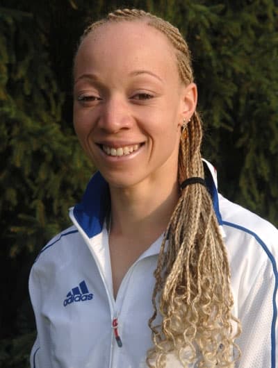 Nantenin Keita, athlète française d'origine malienne, championne du monde du 400m malvoyants.
